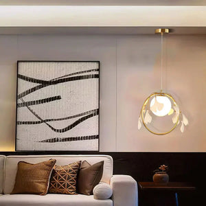 Ceramic Ginkgo Pendant Lamp - Zonesus