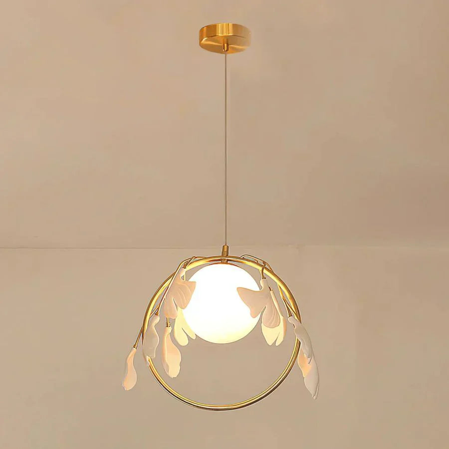 Ceramic Ginkgo Pendant Lamp - Zonesus
