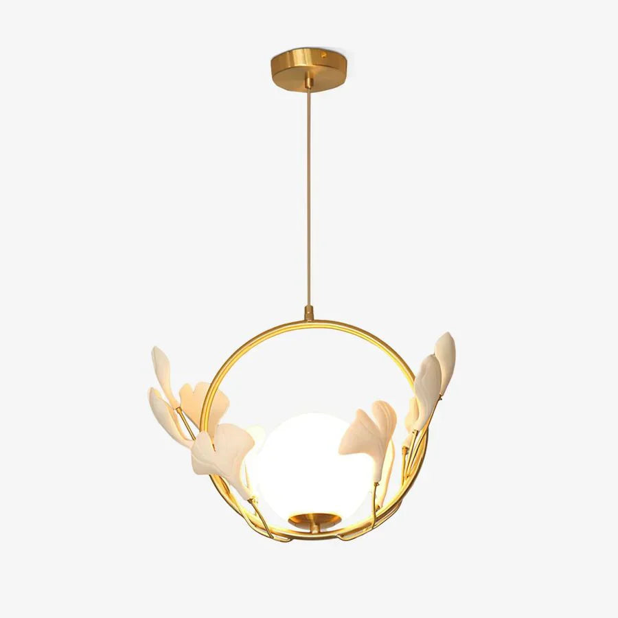Ceramic Ginkgo Pendant Lamp - Zonesus