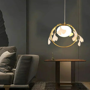Ceramic Ginkgo Pendant Lamp - Zonesus