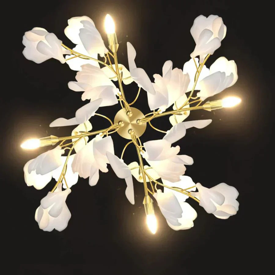 Ceramic Ginkgo Leaf Wall Lamp - Zonesus