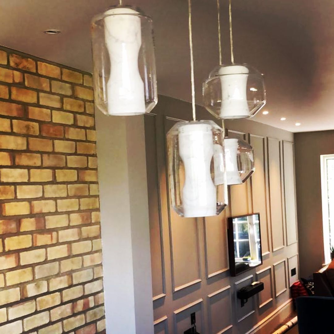 Glass Alabaster Pendant Lamp - Zonesus