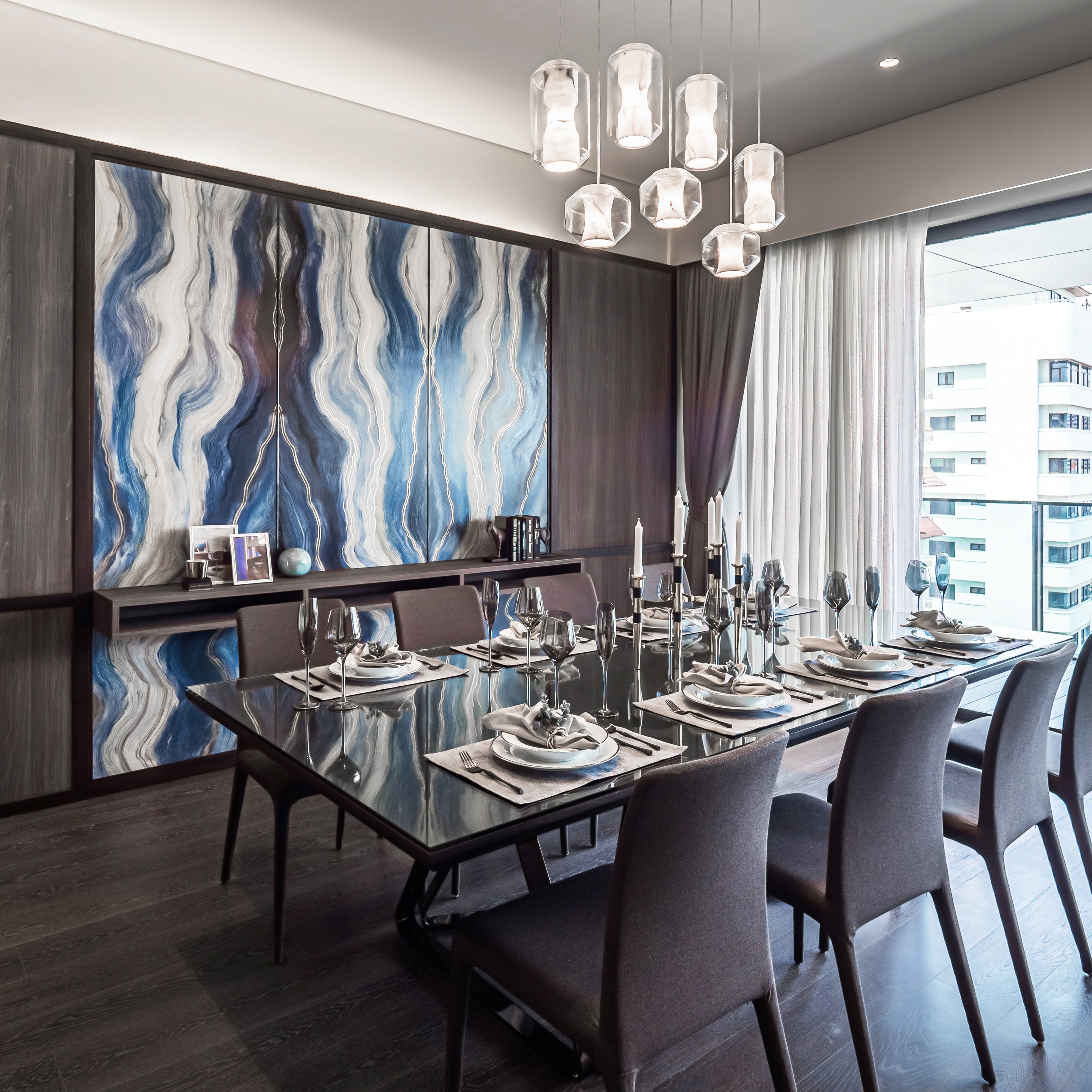 Glass Alabaster Pendant Lamp - Zonesus