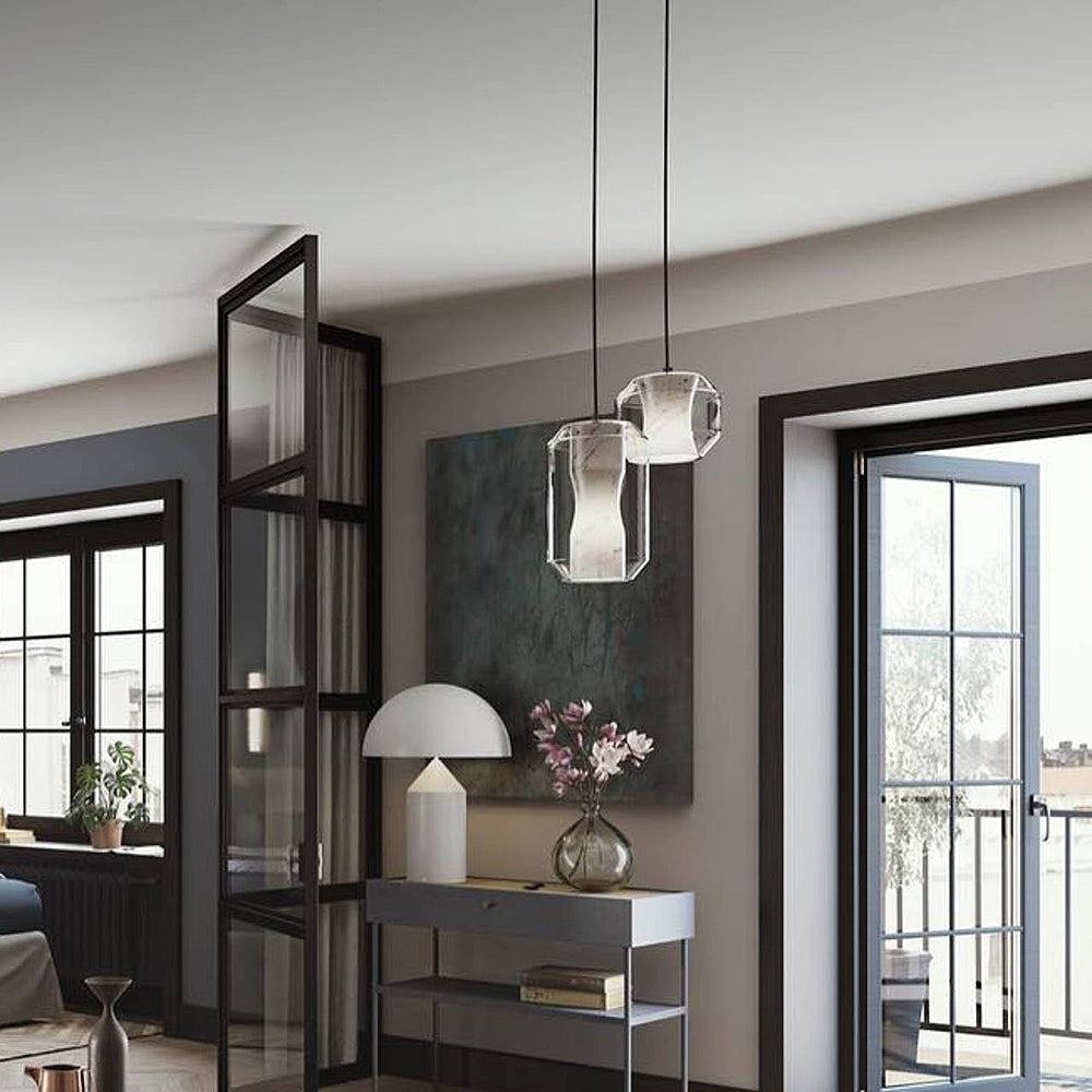 Glass Alabaster Pendant Lamp - Zonesus