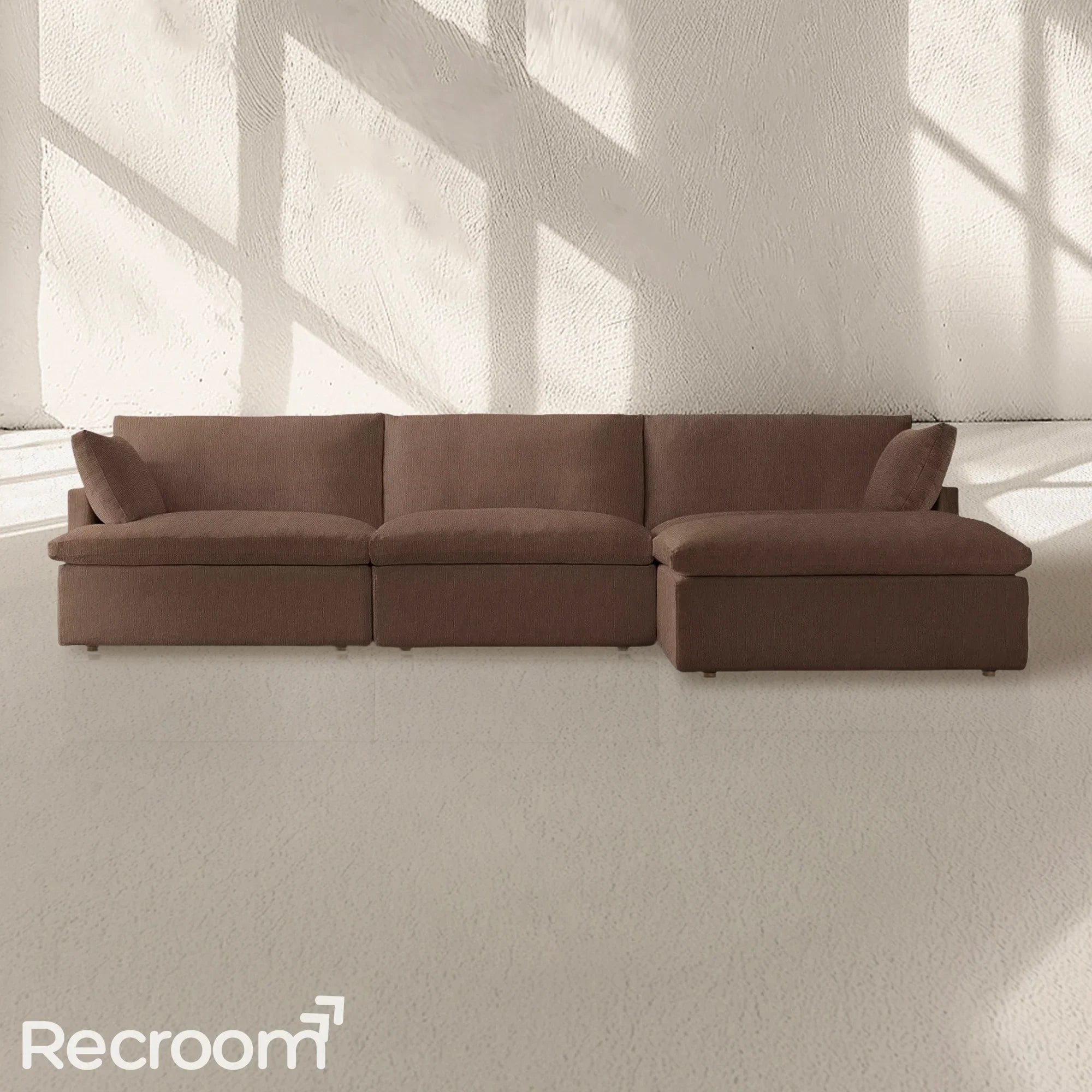 Kloud Modular Track Arm Right-Arm Sofa-Chaise Sectional - Zonesus