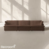 Kloud Modular Track Arm 3-Piece Sofa - Zonesus