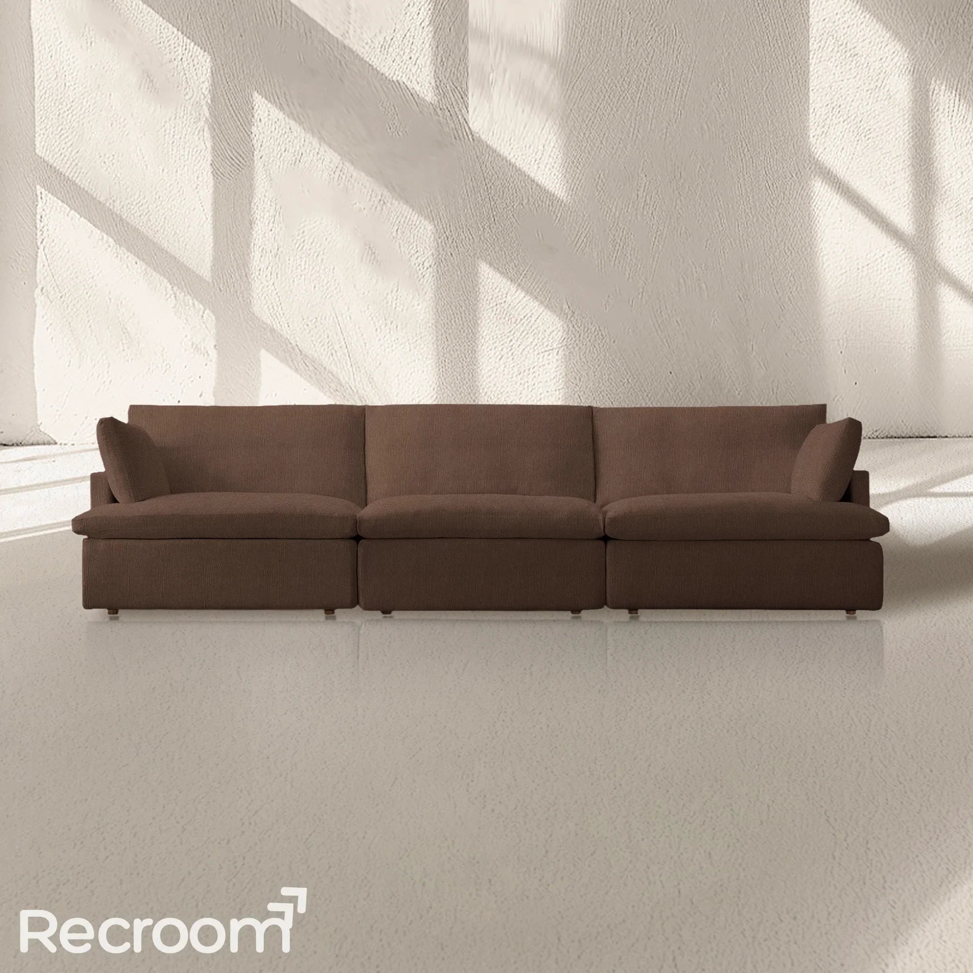 Kloud Modular Track Arm 3-Piece Sofa - Zonesus