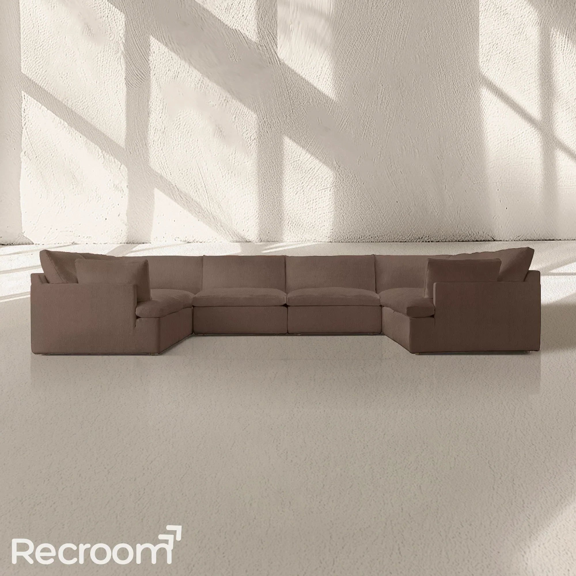 Kloud Modular Track Arm U-Sofa Sectional - Zonesus