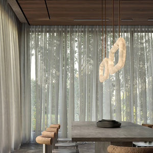 Circle Alabaster Chandelier - Zonesus