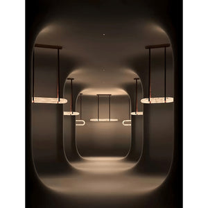 Circle Alabaster Chandelier - Zonesus