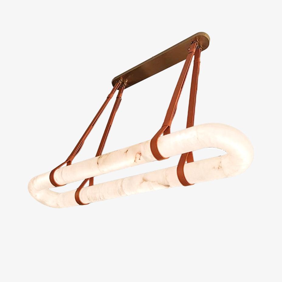 Circle Alabaster Chandelier - Zonesus
