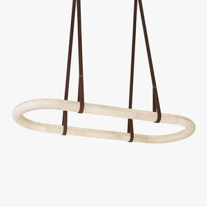 Circle Alabaster Chandelier - Zonesus