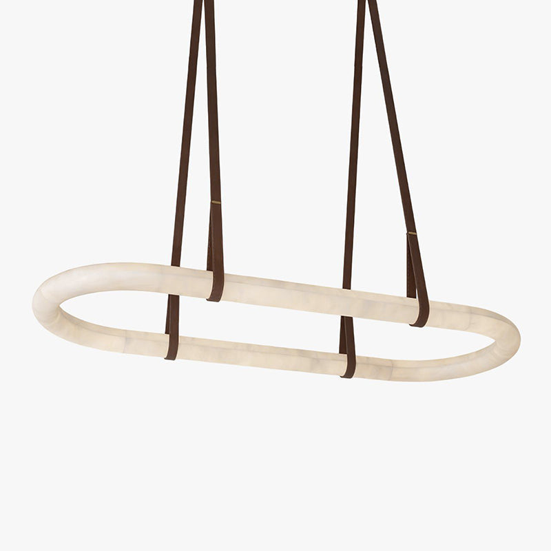 Circle Alabaster Chandelier - Zonesus