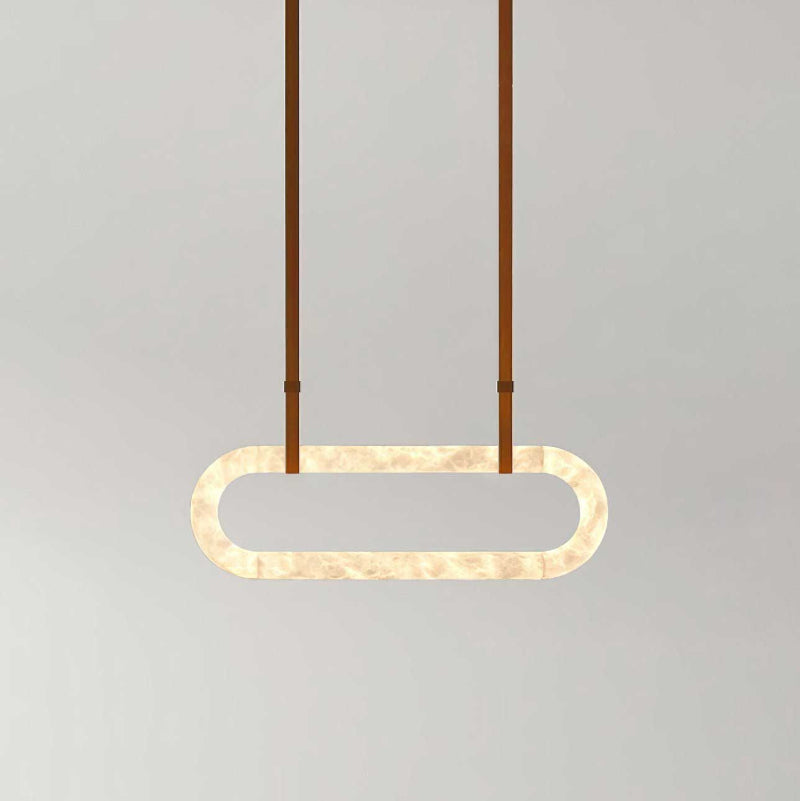 Circle Alabaster Chandelier - Zonesus
