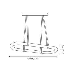 Circle Alabaster Chandelier - Zonesus