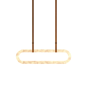 Circle Alabaster Chandelier - Zonesus