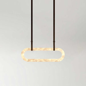 Circle Alabaster Chandelier - Zonesus