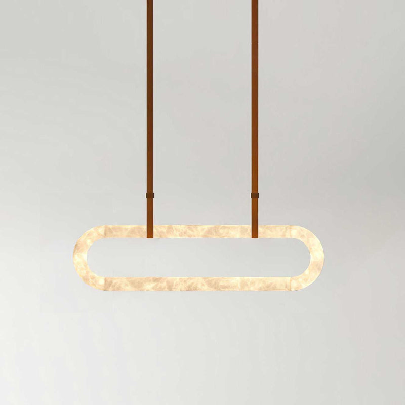 Circle Alabaster Chandelier - Zonesus
