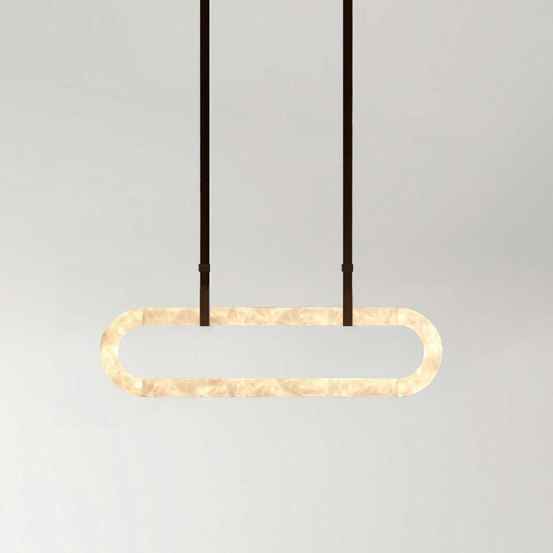 Circle Alabaster Chandelier - Zonesus