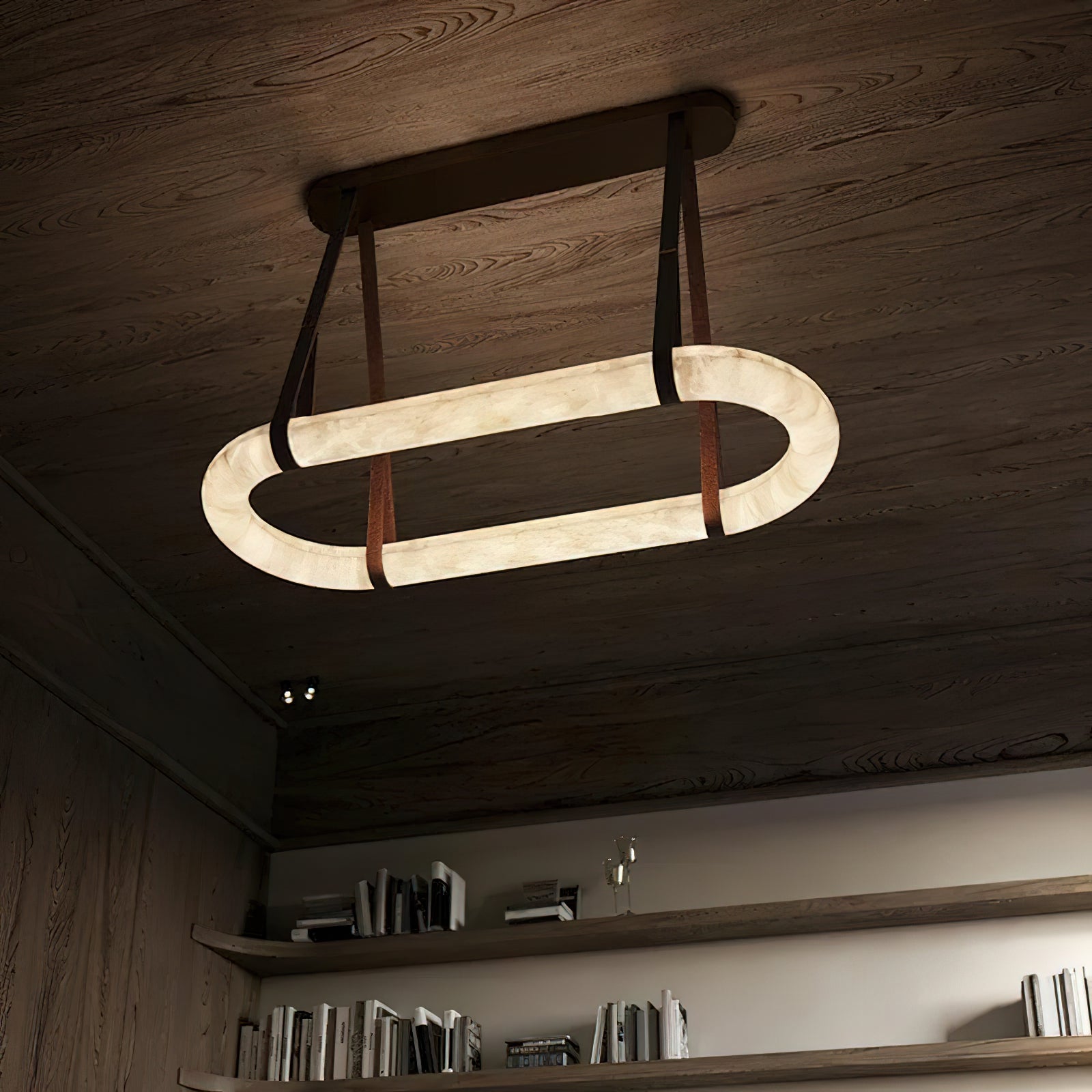 Circle Alabaster Chandelier - Zonesus