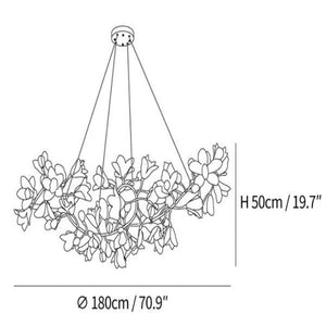 Circular Blossom Chandelier - Zonesus