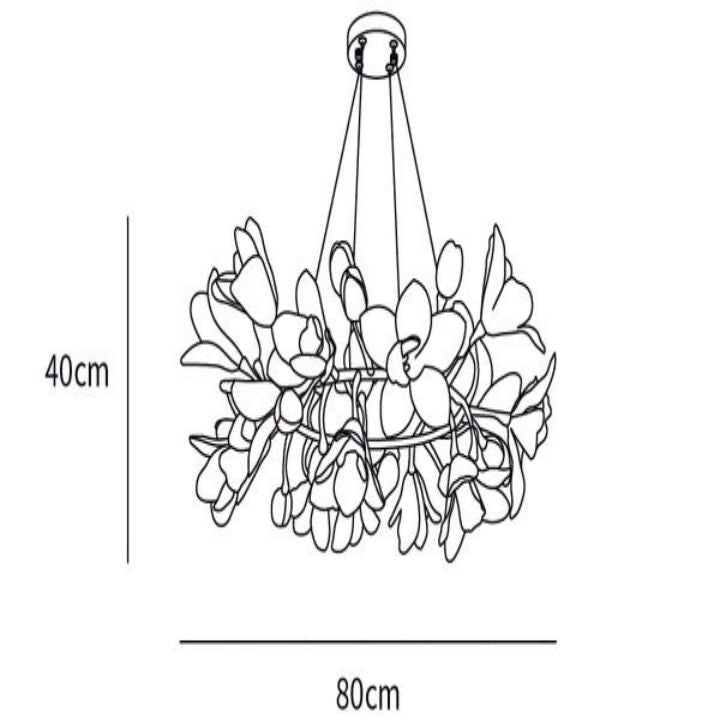 Circular Blossom Chandelier - Zonesus
