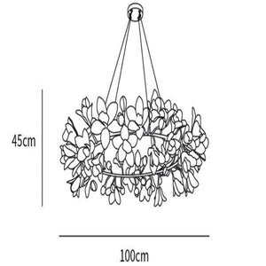 Circular Blossom Chandelier - Zonesus