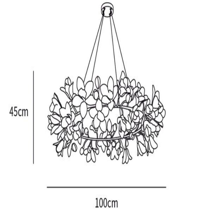 Circular Blossom Chandelier - Zonesus