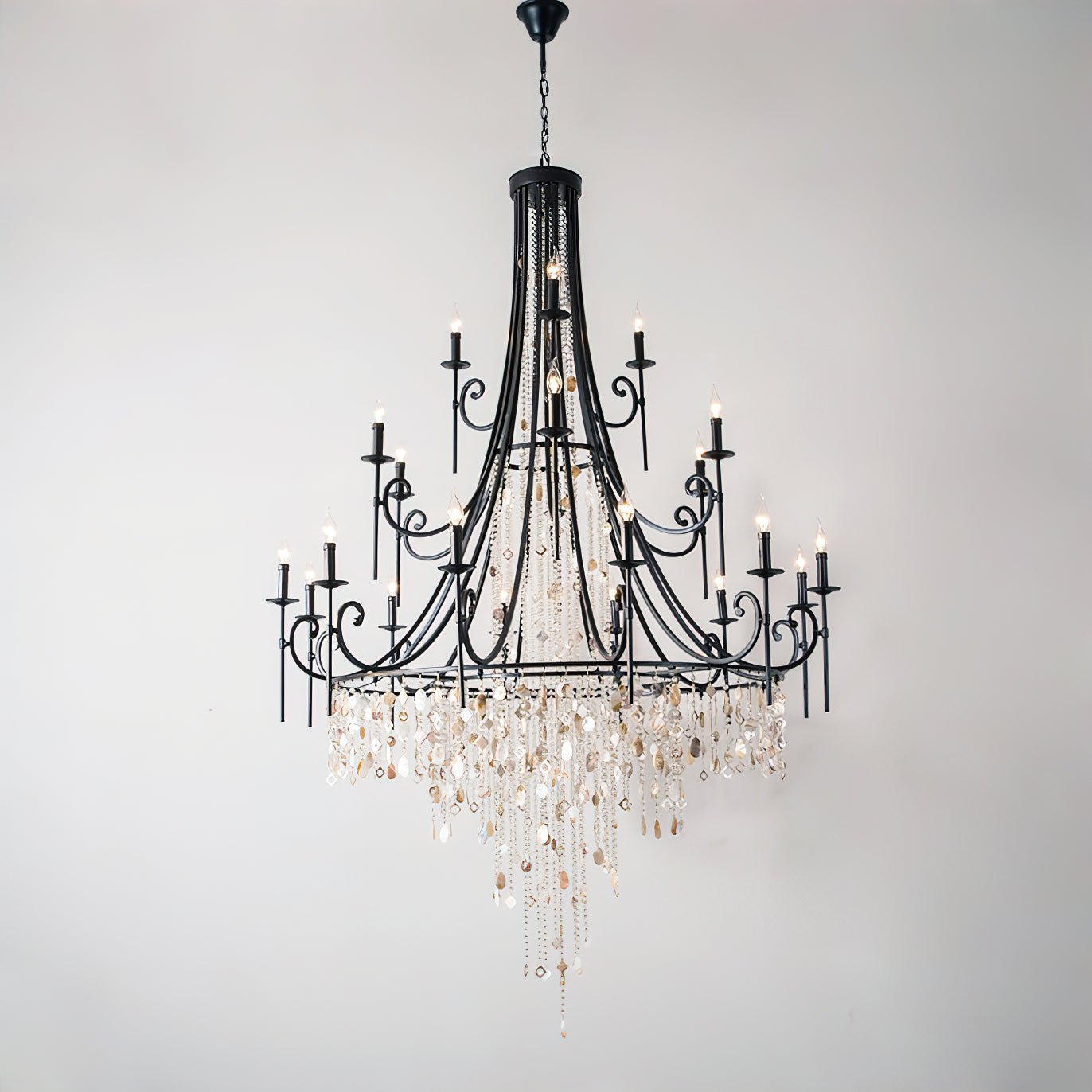 Tatum Lux Shell Crystal Chandelier - Zonesus
