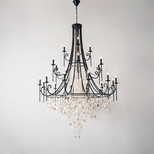 Tatum Lux Shell Crystal Chandelier - Zonesus