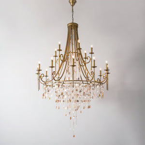 Tatum Lux Shell Crystal Chandelier - Zonesus