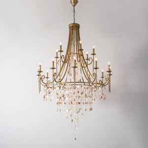 Tatum Lux Shell Crystal Chandelier - Zonesus