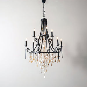 Tatum Lux Shell Crystal Chandelier - Zonesus