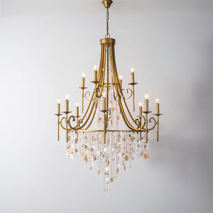 Tatum Lux Shell Crystal Chandelier - Zonesus