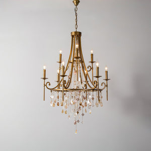 Tatum Lux Shell Crystal Chandelier - Zonesus