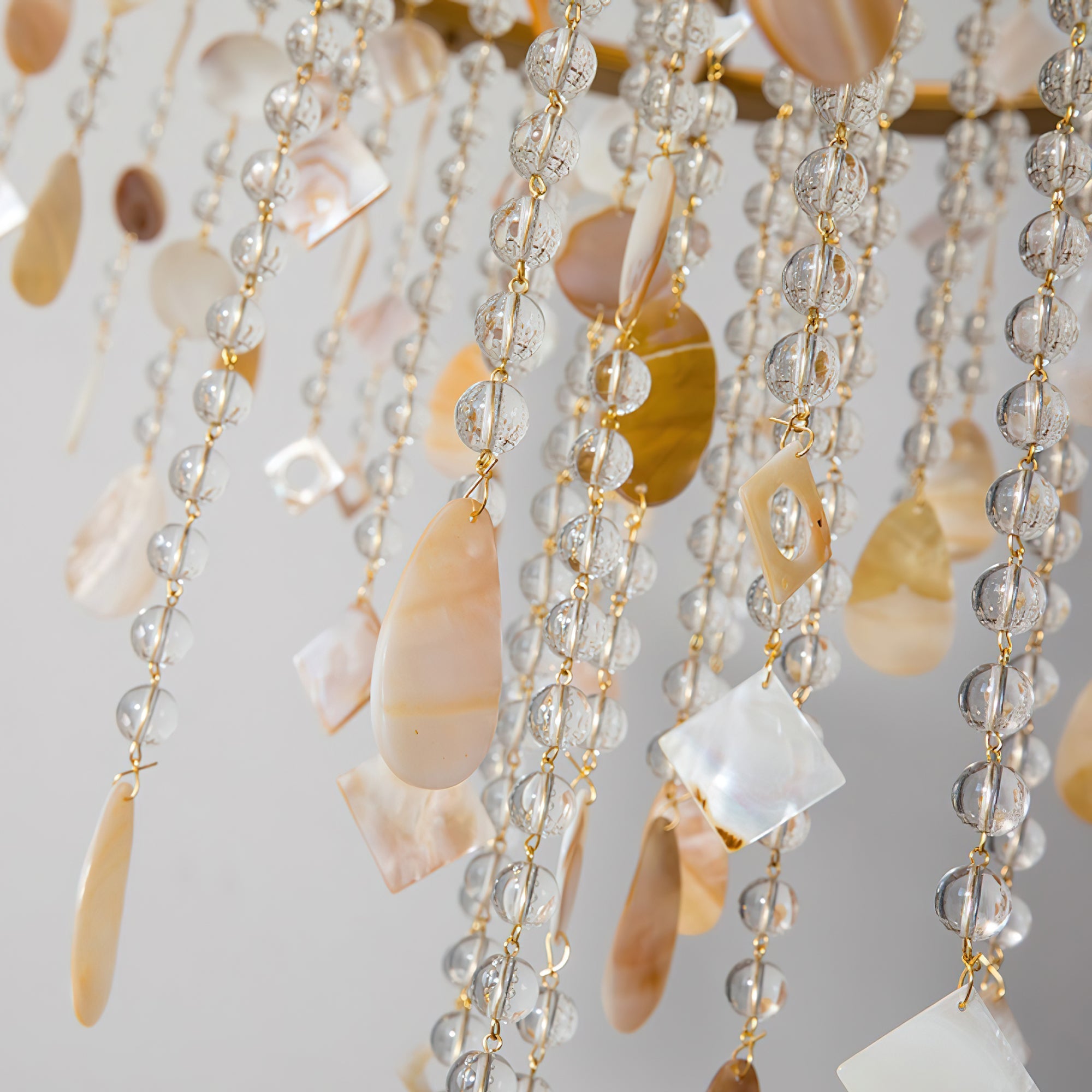 Tatum Lux Shell Crystal Chandelier - Zonesus