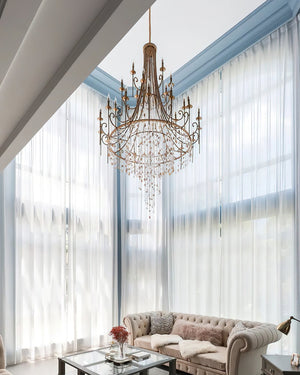 Tatum Lux Shell Crystal Chandelier - Zonesus