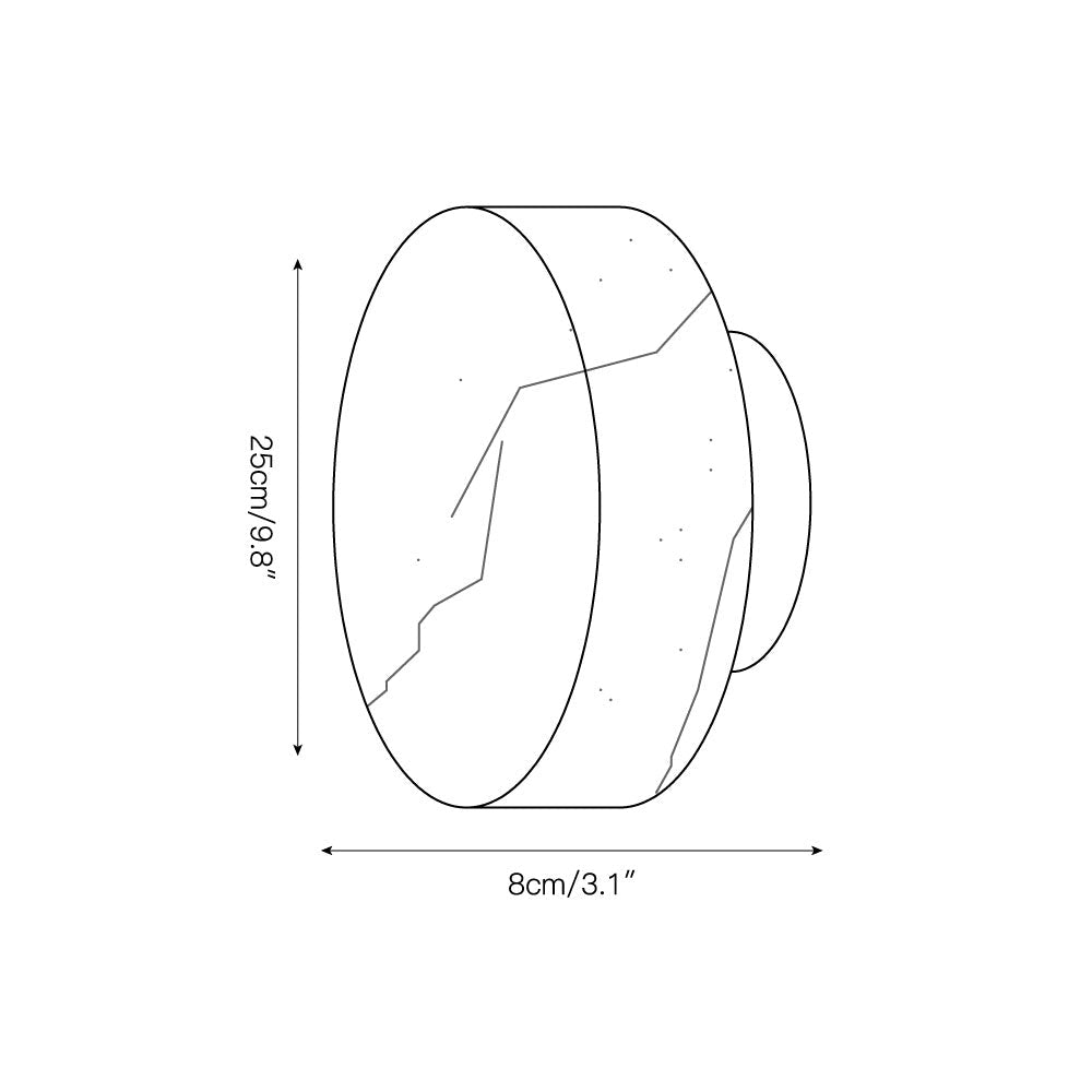 Cylindrical Alabaster Wall Lamp - Zonesus