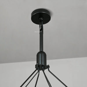 Caminon Vintage Filament Two-Tier Chandelier 63" - Zonesus