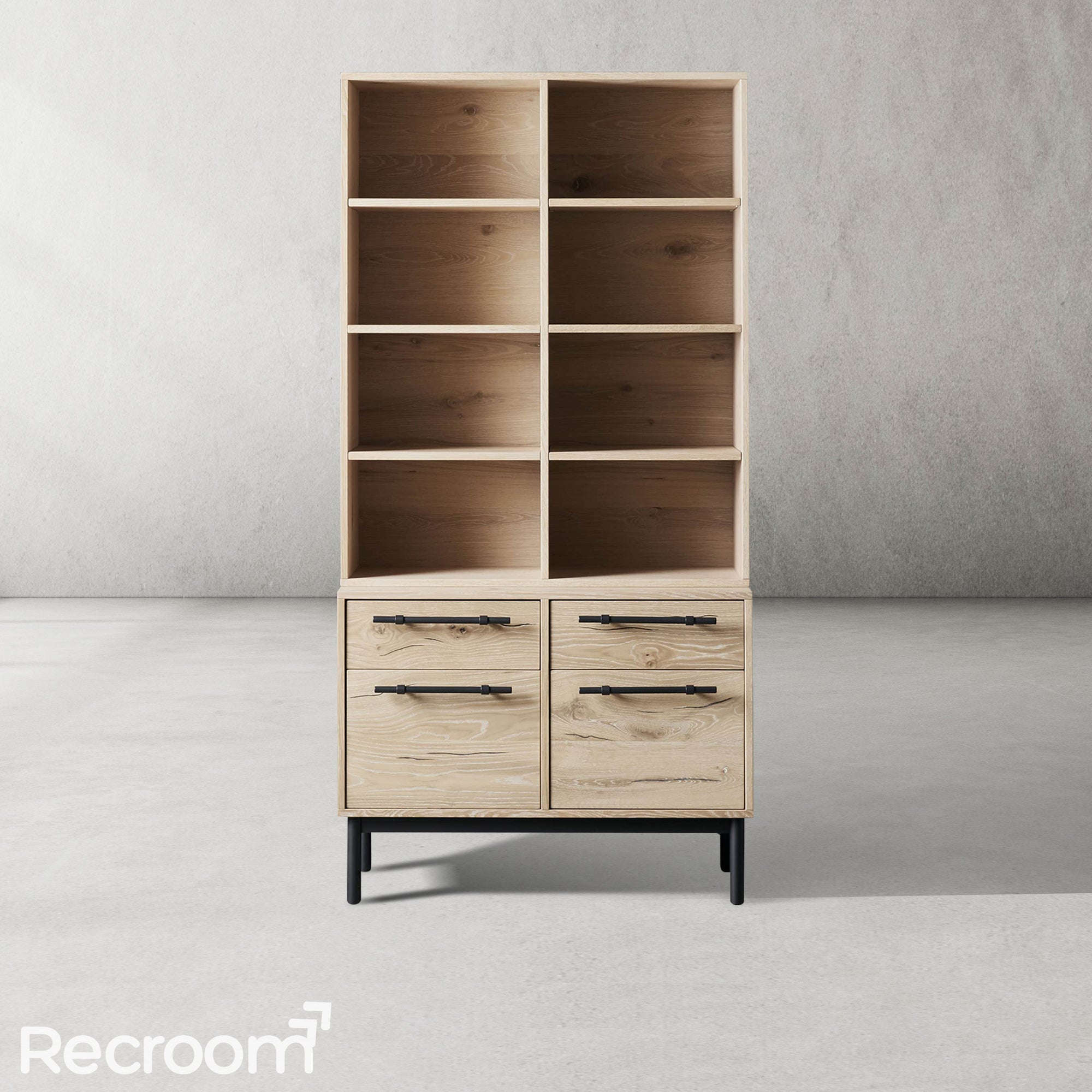 Sullivo Single Bookcase with File Base - Zonesus