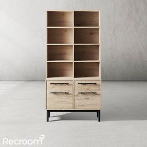 Sullivo Single Bookcase with File Base - Zonesus