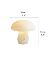 Modern Cosy White Marble Mushroom Shaped table lamp for bedroom