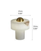 Natural Radiance Stone LED Alabaster Cosy Table Lamp for bedroom nightstands