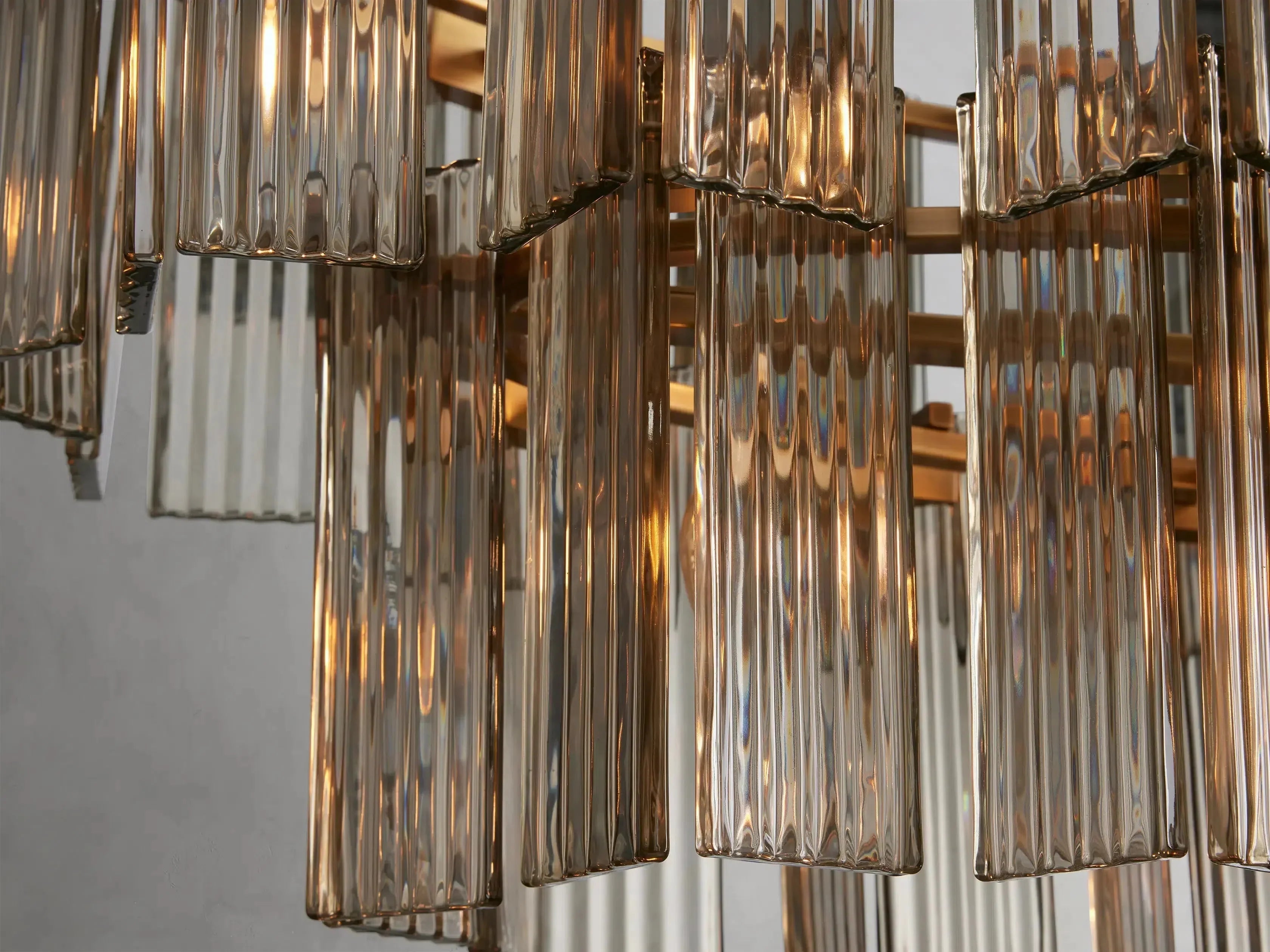 Delsie Oval Art Glass Chandelier 51''63''72''L - Zonesus