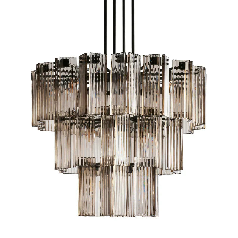Delsie Round Art Glass Chandelier 38" 48" 60"D - Zonesus