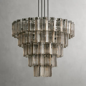 Delsie Round Art Glass Chandelier 38" 48" 60"D - Zonesus