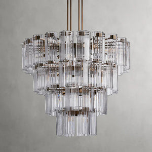 Delsie Round Art Glass Chandelier 38" 48" 60"D - Zonesus
