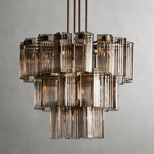 Delsie Round Art Glass Chandelier 38" 48" 60"D - Zonesus