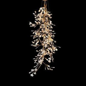 Drooping Ceramic Ginkgo Leaf Chandelier - Zonesus