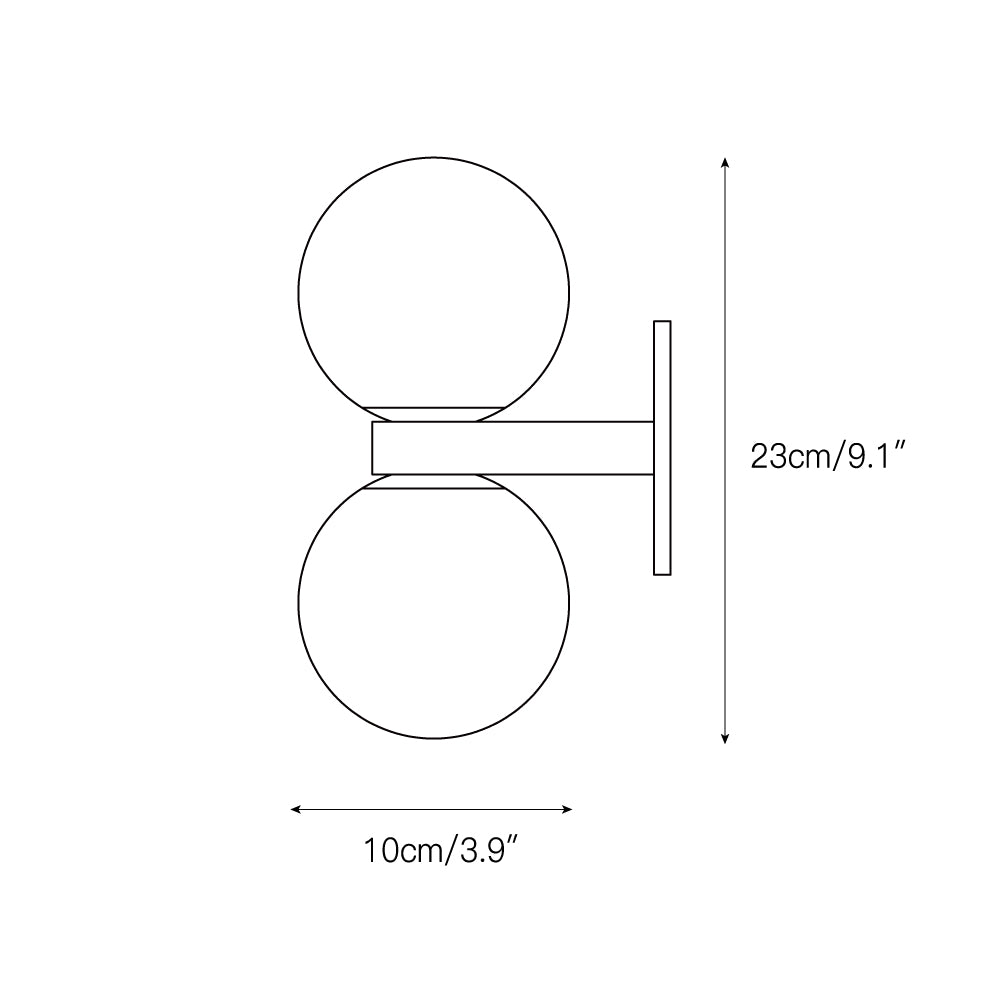 Dual Globe Alabaster Wall Lamp - Zonesus